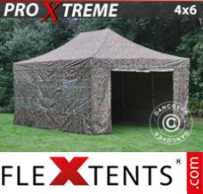 Flex tenda FleXtents Xtreme 4x6m Camuflagem/Militar, incl. 8 paredes...	