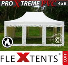 Flex tenda FleXtents Xtreme Heavy Duty 4x6m Branco, incl. 8 paredes...