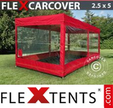 Flex tenda FleX Carcover, 2,5x5m, Vermelho