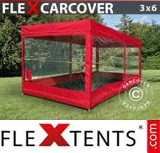 Flex tenda FleX Carcover, 3x6m, Vermelho