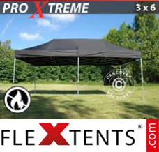 Flex tenda FleXtents Xtreme 3x6m Preto, Retardador de chamas