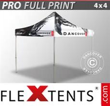 Flex tenda FleXtents PRO com impressão digital total, 4x4m