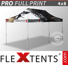 Flex tenda FleXtents PRO com impressão digital total, 4x8m