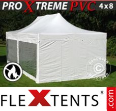 Flex tenda FleXtents Xtreme Heavy Duty 4x8m Branco, incl. 6 paredes...