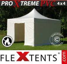 Flex tenda FleXtents Xtreme Heavy Duty 4x4m Branco, incl. 4 paredes...