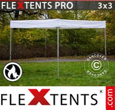 Flex tenda da FleXtents® PRO Exhibition 3x3m Branca, Retardante de Chamas
