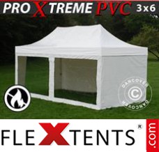 Flex tenda FleXtents Xtreme Heavy Duty 3x6m Branco, incl. 6 paredes...