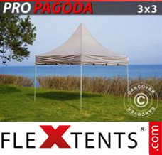 Flex tenda FleXtents PRO Peak Pagoda 3x3m Latte