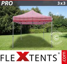 Flex tenda FleXtents PRO 3x3m raiado