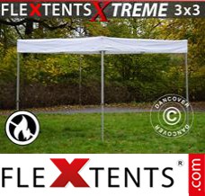 Flex tenda da FleXtents® Xtreme Exhibition 3x3m Branca, Retardante de...