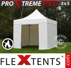 Flex tenda FleXtents Xtreme Heavy Duty 3x3m Branco, incl. 4 paredes...