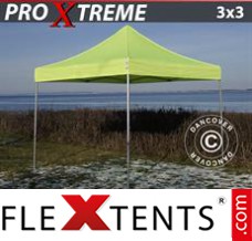 Flex tenda FleXtents Xtreme 3x3m Amarelo néon/verde