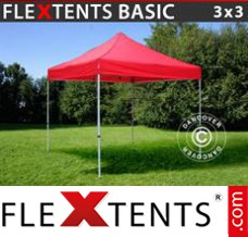 Flex tenda FleXtents Basic, 3x3m Vermelho